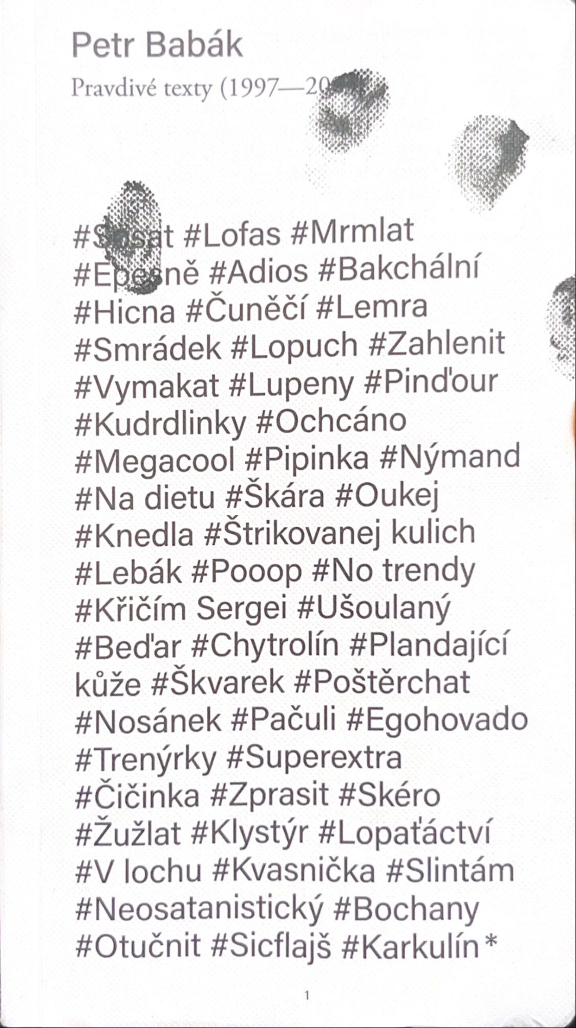 Petr Babák - Pravdivé texty (1997 - 2023)