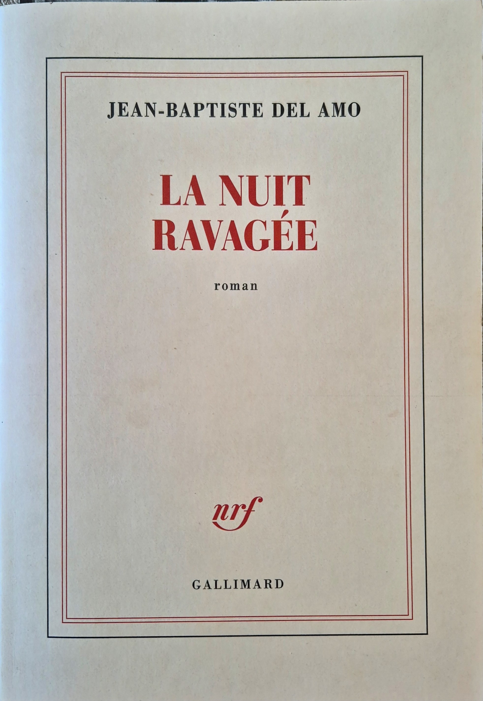 La nuit ravagée 
